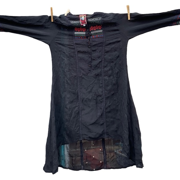 SOLD ON EBAY!! Johnny Was Black Semi Sheer - Picture 5 of 7